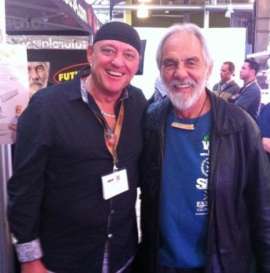 John Karroll with Tommy Chong at CannaCon conference Event - 2015 - in Seattle